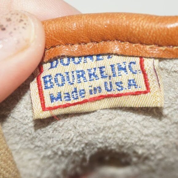 Vintage 80s Dooney Bourke Leather Crossbody Handbag - Picture 4 of 14